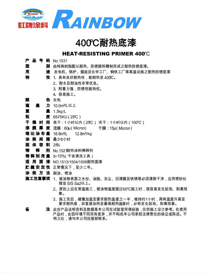 400℃耐熱底漆